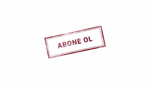 ABONE OL STAMP WITH TRANSPARENT BACKGROUND