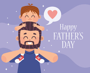 fathers day lettering card