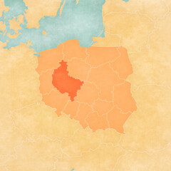 Map of Poland - Greater Poland