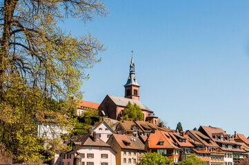 Laufenburg, Laufenburg Baden, Altstadt, Heilig Geist, Kirche, Laufenbrücke, Rhein, Rheinuferweg,...