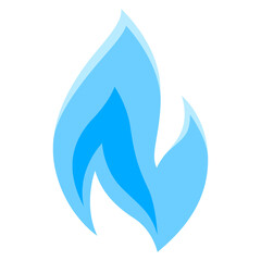 Illustration of natural gas flame. Industrial and business image.