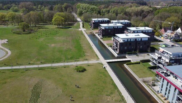 Park Emsland Wohnen Leben Drohnenaufnahme 