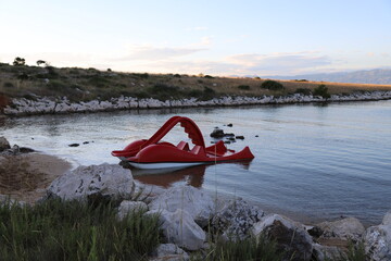 boat on the lake