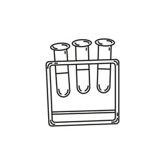 Black and white medical doodle element_32
