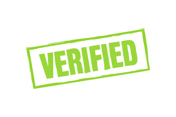 Fototapeta premium Verified square grunge. Checkmark icon. Vector stock illustration.