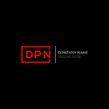 DPN logo monogram isolated on circle element design template, DPN letter logo design on blach background. DPN creative initials letter logo concept.  DPN letter design.