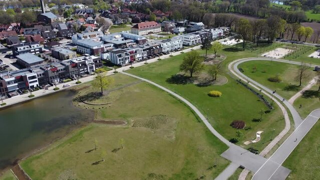 Emsauenpark Lingen Emsland Park Drohne Luftaufnahme