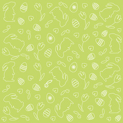 Eggs abstract pattern. Easter background	
