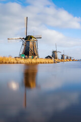 Les moulins de Kinderdijk en Hollande