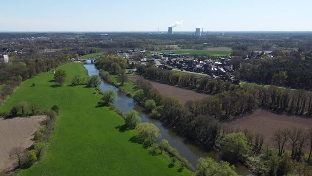 Emsauenpark Lingen Emsland Park Drohne Luftaufnahme