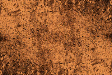 Abstract grunge textured dark brown color old concrete wall surface