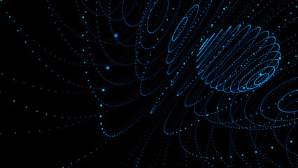 sfondo, forma, astratta, tecnologia futuristica, big data, 3d © xyz+