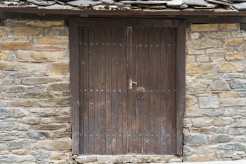 Old wooden door