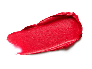 Red lipstick texture. Abstract lipgloss beauty cosmetic background