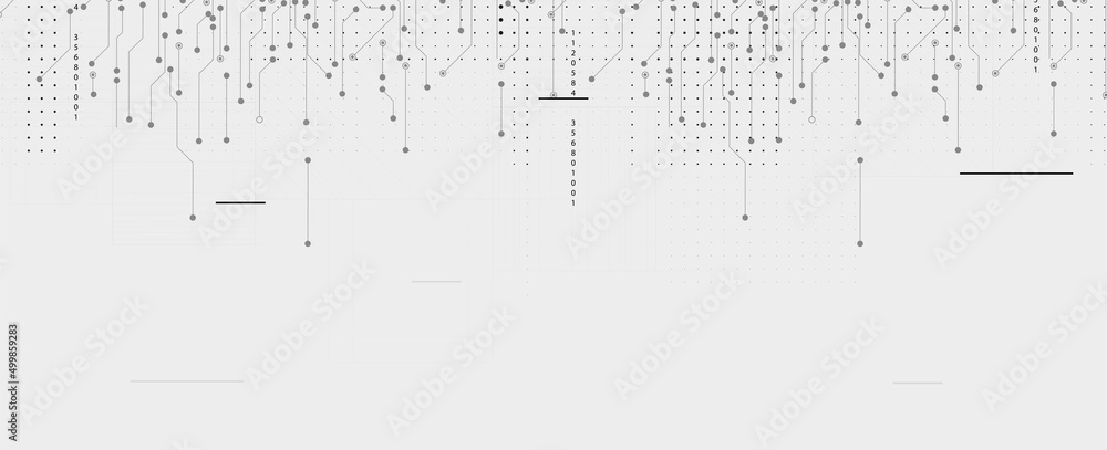 Poster Abstract circuit board futuristic technology processing background