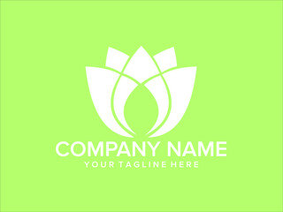 lotus flower suitable for spa and beauty logo