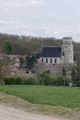 Fototapeta na wymiar Eglise Saint Armand de Gouy en Artois - Pas-de-Calais - France