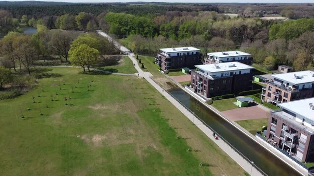 Emsauenpark Lingen Emsland Park Drohne Luftaufnahme