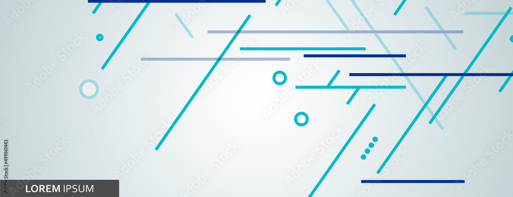 Poster minimal template backdrop presentation. vector poster design with blue lines and shapes. abstract dy