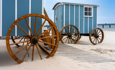 mobile Strandsauna am Strand in Binz, Rügen