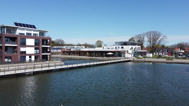 Emsauenpark Lingen Emsland Park Drohne Luftaufnahme