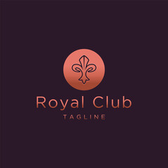 Royal club. Logo template.