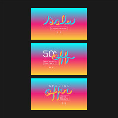 Vector illustration templates suitable for web banners, social media posts, mobile app, internet ads.