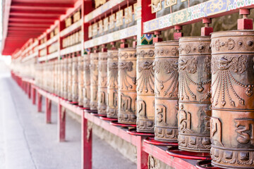 Fototapeta premium Wheels of prayer