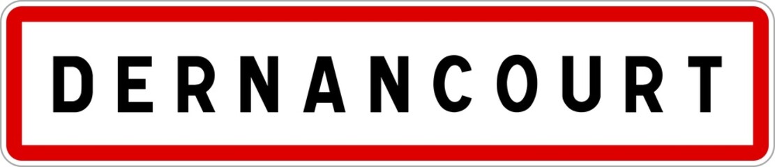 Panneau entrée ville agglomération Dernancourt / Town entrance sign Dernancourt