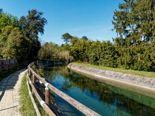 Fototapeta premium vision of lunense canal in la spezia italy