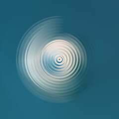 blue and white circular waves abstract background
