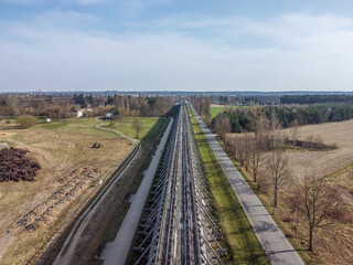 A health resort in the city of Ciechocinek, brine graduation towers.