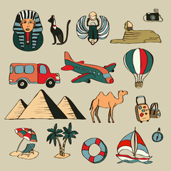 icons for images of travel in Egypt