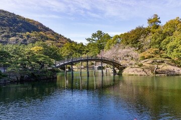 Fototapeta na wymiar View of Ritsurin Garden, Kagawa, Japan