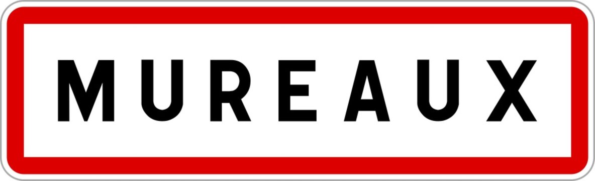 Panneau entrée ville agglomération Mureaux / Town entrance sign Mureaux