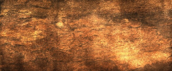 Red Orange colored abstract background with light glow and fine texture.