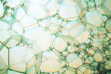 Abstract background and texture of white bubbles