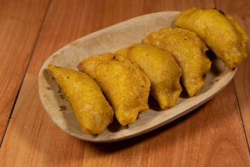 Fried empanadas, typical Colombian food