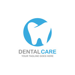 Dental care logo design vector illustration. Dental logo. Orthodontic logo
