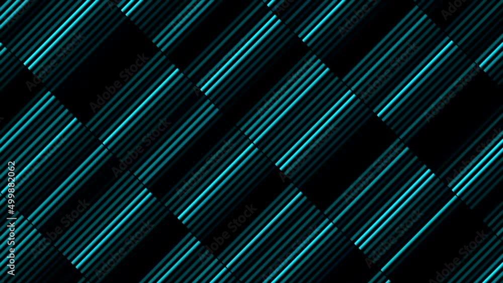 Poster moving neon lines in stripes. motion. diagonal stripes with moving neon lines in retro style. animat