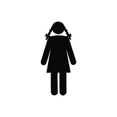 black human woman person symbol icon