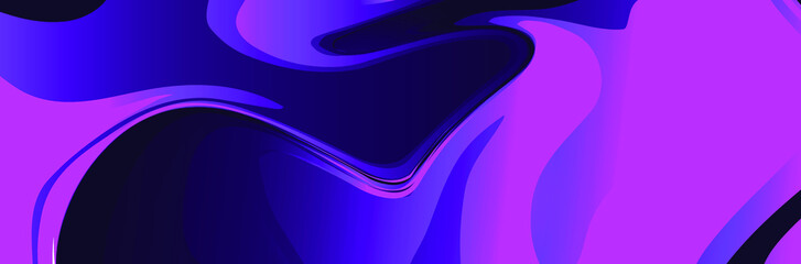 Abstract banner background with a modern and vibrant design features a blend of smooth gradients, dynamic shapes, and fluid patterns for banner, poster, cover and wallpaper design