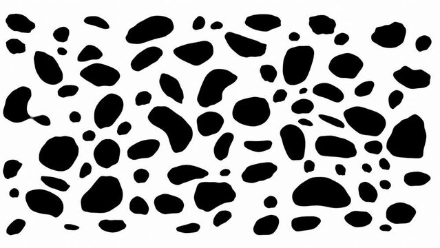 Abstract dalmatian background with moving spot