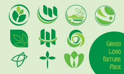 green logo nature pack
