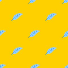 Leaf seamless pattern. Scandinavian style background. Vector illustration for fabric design, gift paper, baby clothes, textiles, cards.