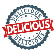Delicious grunge rubber stamp