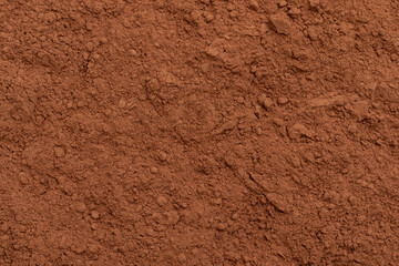 Cocoa powder background. Full frame.