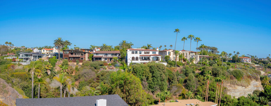 Multi-storey Homes On Top Of A Mountain At San Clemente, Orange County, California