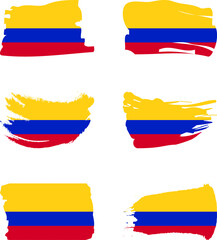 Bandera de colombia amarillo azul y rojo - obrazy, fototapety, plakaty
