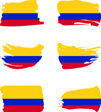 Bandera de colombia amarillo azul y rojo
